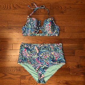 Aerie Floral Bikini (Top Only)